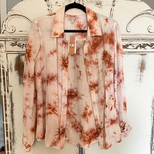 GB Tie Dye Button Down Shirt